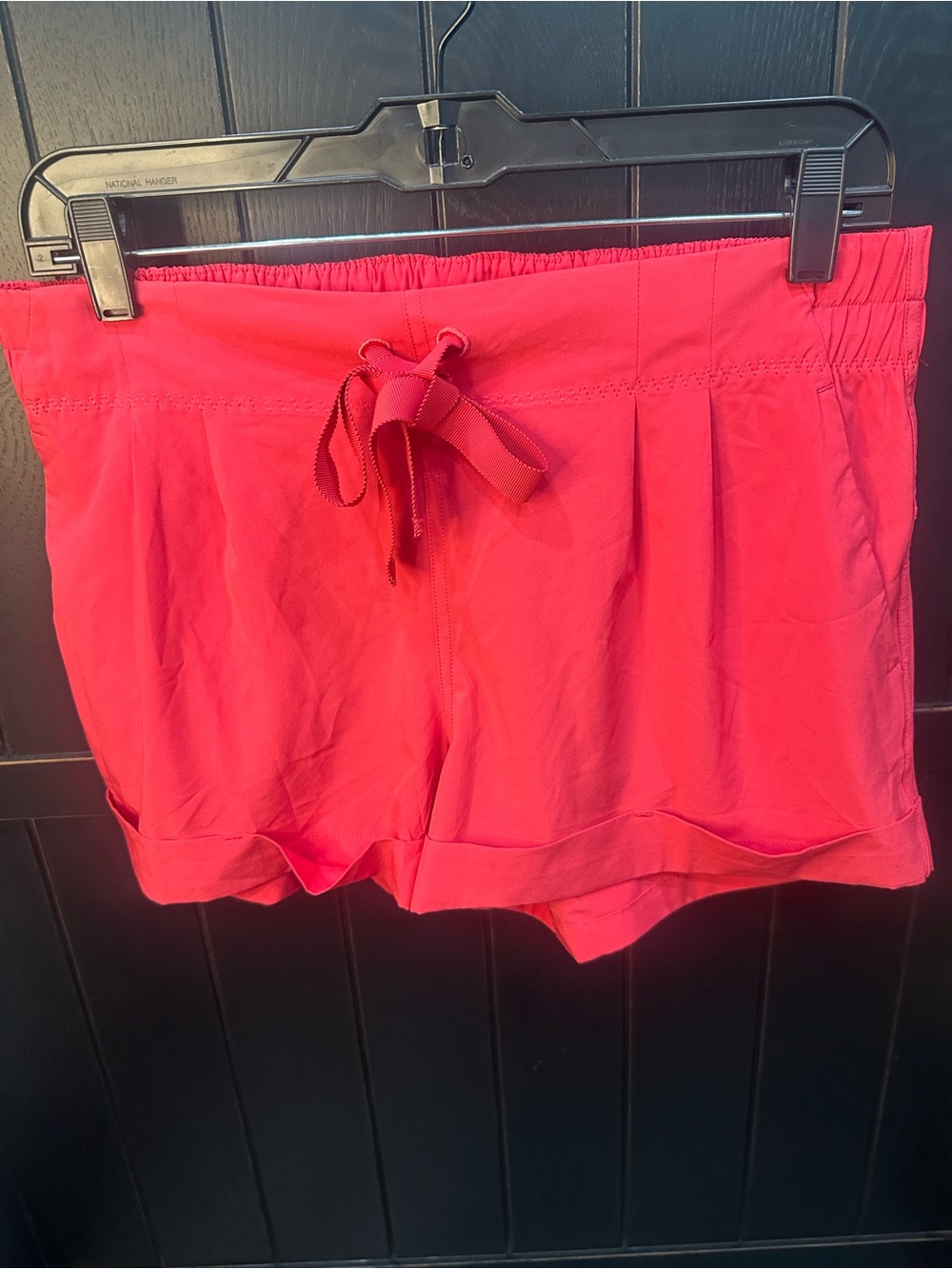 lululemon athletica Bright Coral Pull-Tie Athletic Shorts